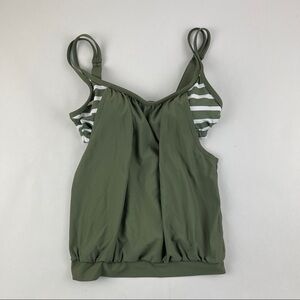 Next Tank Top Womens 32 B/C Green Built In Bra Padded